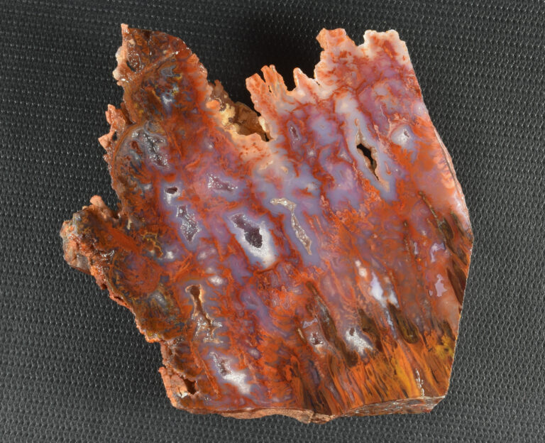 Sicat Plume Agate, rough heel, 4 x 3-1/4 x 7/16,&quot; 127 grams. (L2439)